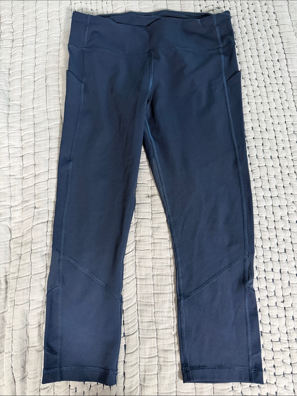 lululemon Pace Rival cropped Navy Leggings